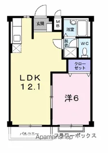 ルミエール正木B【2階】の間取り