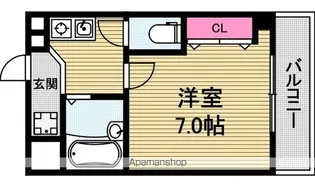 モンテアズーロ北浜【605号室】の間取り
