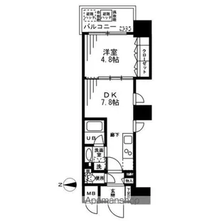 ザ・パークハビオ天満橋【3階】の間取り