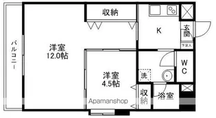 ロイヤルパーク大町【507号室】の間取り