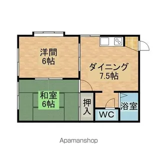 イーストワン久喜【203号室】の間取り