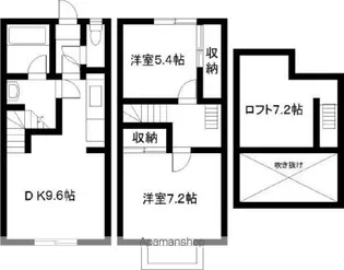 エレガンス小戸【E号室】の間取り