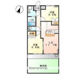 カサ・ベルデⅠ【1階】の間取り