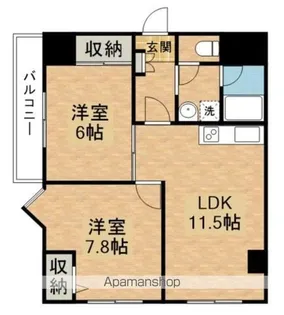 JUN朝霞台コート【201号室】の間取り