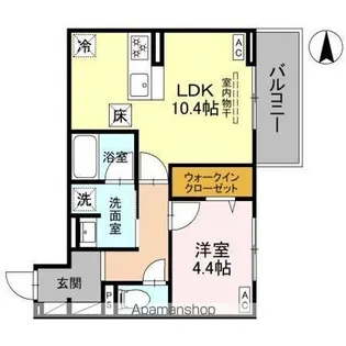 DーGRAN 飯田町【1階】の間取り