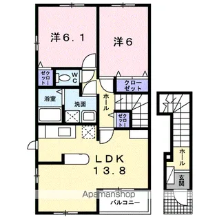 Mai Dea【2階】の間取り