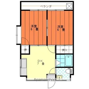 コスモリヴェール朝生田【3階】の間取り