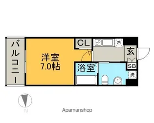 エンクレスト大手門【3階】の間取り