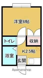 パレスウエスト【1階】の間取り