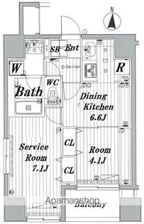 メイクスデザイン新宿【10階】の間取り