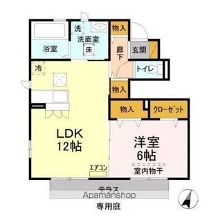 サニーモール 参番館【1階】の間取り