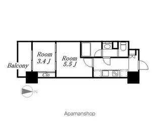 パークアクシス名古屋山王【3階】の間取り