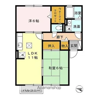 フローラルアベニュー ABC【1階】の間取り