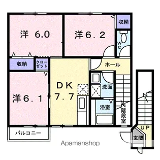 ジュネス99 B【2階】の間取り