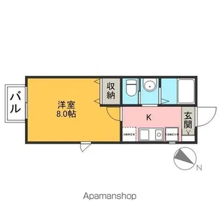 トップ上尾【202号室】の間取り