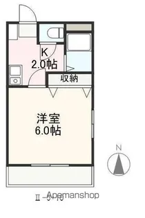 クレイドル安田Ⅱ【Ⅱ-10号室】の間取り