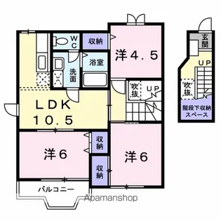 プレステージ21 Ⅰ【2階】の間取り