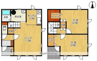 カトルカール帯広ガーデンヒルズ【C号室】の間取り