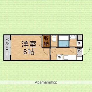 アヴァンセ【105号室】の間取り