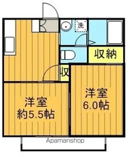 パレドールみち【101号室】の間取り