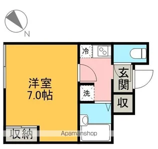 レオネクスト筒井【107号室】の間取り