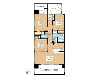 パレステージ岩槻【801号室】の間取り