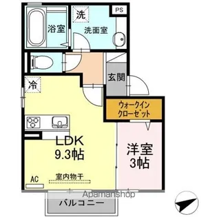 アンジュ三番街【206号室】の間取り