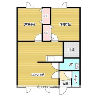 グランメールⅢ【2階】の間取り