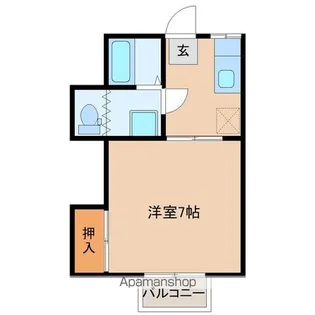 コーポK【202号室】の間取り