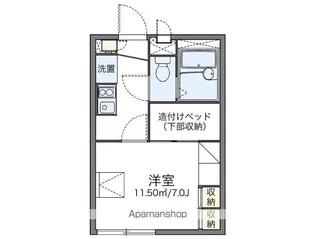 レオパレスヴァン【2階】の間取り