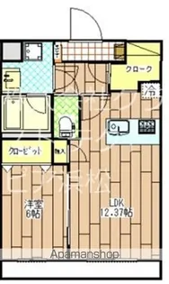 静岡県浜松市浜名区於呂【マンション】の間取り