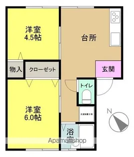 コーポナイス【104号室】の間取り