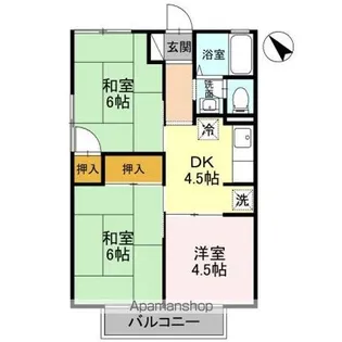 メゾンパーク【1階】の間取り