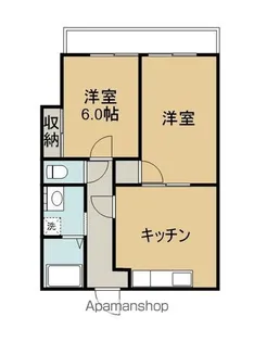 サンハイツ旭町【101号室】の間取り