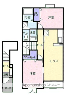 アヴニールⅠ【2階】の間取り