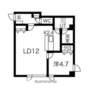ベンビル【4階】の間取り