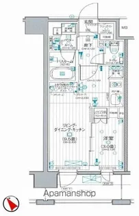デュオステージ横濱桜木町【5階】の間取り