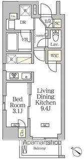 アジールコート松濤【2階】の間取り