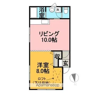 WESTハイツ【202号室号室】の間取り