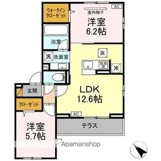 ボヌールI【1階】の間取り