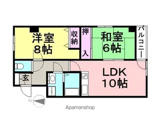 アクティモリノブ【406号室】の間取り