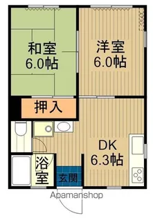 ハイム1.5百槻【103号室】の間取り