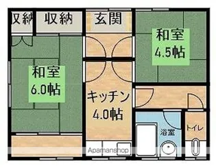 カーシャ・ササキ【101号室】の間取り