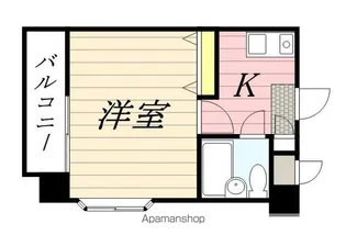 ロマネスク渡辺通第2【8階】の間取り