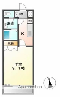 E・SHALIMAR(イーストシャリマール)【2階】の間取り