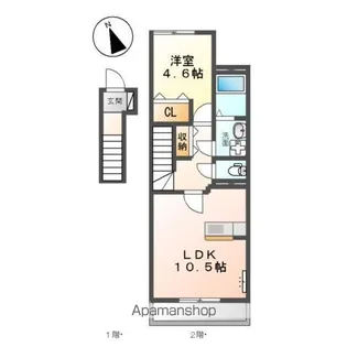 レイクサイド両ヶ池Ⅲ【2階】の間取り