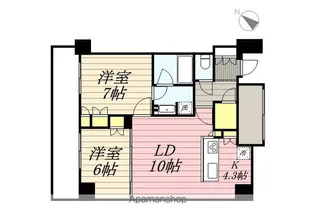 メルクマール京王笹塚レジデンス【16階】の間取り