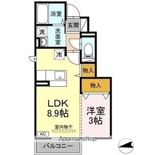 ガイア【1階】の間取り