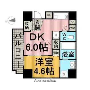 ヴェルディーク浅草【4階】の間取り