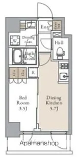 グランカーサ三ノ輪Ⅱ【4階】の間取り